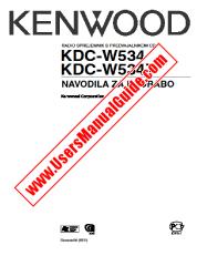 Ver KDC-W534 pdf Manual de usuario esloveno
