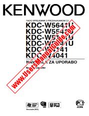View KDC-W4041 pdf Slovene User Manual