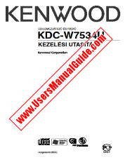 View KDC-W7534U pdf Hungarian User Manual