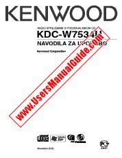 View KDC-W7534U pdf Slovene User Manual