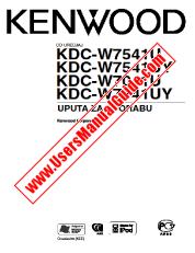 Ansicht KDC-W7541UY pdf Kroatisch Benutzerhandbuch