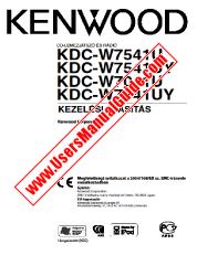 Ansicht KDC-W7541U pdf Ungarisches Benutzerhandbuch