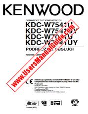 Voir KDC-W7541U pdf Pologne Manuel de l'utilisateur