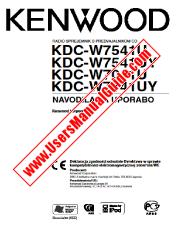 Voir KDC-W7541U pdf Slovène Manuel de l'utilisateur