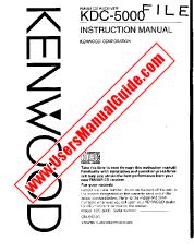 View KDC-5000 pdf English (USA) User Manual