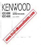 Ver KDC-5008 pdf Manual de usuario en inglés (EE. UU.)