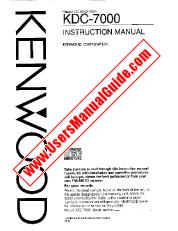 Ver KDC-7000 pdf Manual de usuario en inglés (EE. UU.)