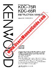 Voir KDC-75R pdf English (USA) Manuel de l'utilisateur