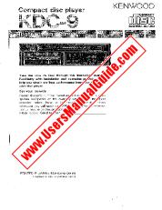 View KDC-9 pdf English (USA) User Manual