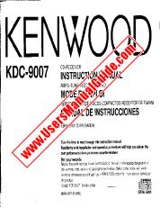 Voir KDC-9007 pdf English (USA) Manuel de l'utilisateur