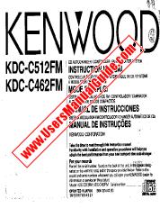 Ver KDC-C512 pdf Manual de usuario en inglés (EE. UU.)