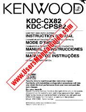 Ver KDC-CX82 pdf Manual de usuario en inglés (EE. UU.)