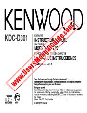 Ver KDC-D301 pdf Manual de usuario en inglés (EE. UU.)