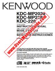 Voir KDC-228 pdf English (USA) Manuel de l'utilisateur