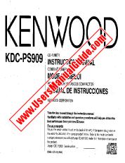 Ver KDC-PS909 pdf Manual de usuario en inglés (EE. UU.)