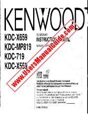Ver KDC-X559 pdf Manual de usuario en inglés (EE. UU.)
