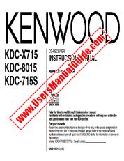 Ver KDC-X715 pdf Manual de usuario en inglés (EE. UU.)