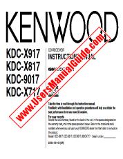 Ver KDC-X817 pdf Manual de usuario en inglés (EE. UU.)