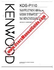 Vezi KDS-P110 pdf Engleză (SUA) Manual de utilizare