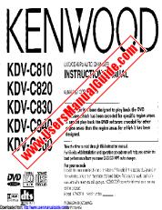 Vezi KDV-C810 pdf Engleză (SUA) Manual de utilizare