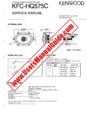 View KFC-HQ575C pdf English (USA) User Manual