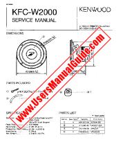 Vezi KFC-W2000 pdf Engleză (SUA) Manual de utilizare