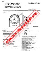 Ver KFC-W3000 pdf Manual de usuario en inglés (EE. UU.)