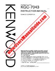 Ver KGC-7043 pdf Manual de usuario en inglés (EE. UU.)