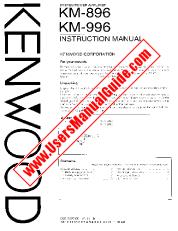 Ver KM-996 pdf Manual de usuario en inglés (EE. UU.)