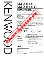 Ver KM-X1000 pdf Manual de usuario en inglés (EE. UU.)
