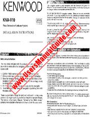 Ver KNA-V10 pdf Manual de usuario en inglés (EE. UU.)