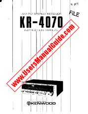 Ver KR-4070 pdf Manual de usuario en inglés (EE. UU.)