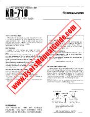 Visualizza KR-710 pdf Manuale utente inglese (USA).