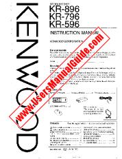 Ver KR-896 pdf Manual de usuario en inglés (EE. UU.)
