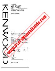 Ver KR-A3070 pdf Manual de usuario en inglés (EE. UU.)
