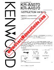 Ver KR-A4070 pdf Manual de usuario en inglés (EE. UU.)