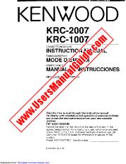 Ver KRC-1007 pdf Manual de usuario en inglés (EE. UU.)