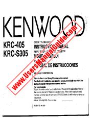 Ver KRC-S305 pdf Manual de usuario en inglés (EE. UU.)