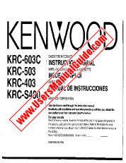 Ver KRC-403 pdf Manual de usuario en inglés (EE. UU.)