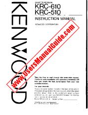 Vezi KRC-610 pdf Engleză (SUA) Manual de utilizare