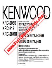 Ver KRC-208S pdf Manual de usuario en inglés (EE. UU.)