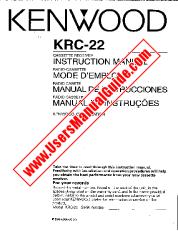 Ver KRC-22 pdf Manual de usuario en inglés (EE. UU.)