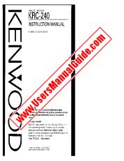 Ver KRC-240 pdf Manual de usuario en inglés (EE. UU.)