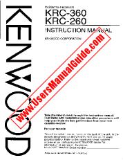 Ver KRC-260 pdf Manual de usuario en inglés (EE. UU.)