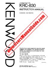 Ver KRC-830 pdf Manual de usuario en inglés (EE. UU.)