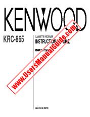 Ver KRC-865 pdf Manual de usuario en inglés (EE. UU.)