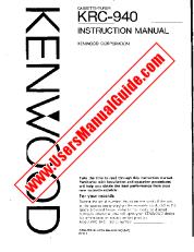 Vezi KRC-940 pdf Engleză (SUA) Manual de utilizare