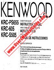 Ver KRC-605 pdf Manual de usuario en inglés (EE. UU.)