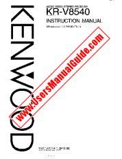 Ver KR-V8540 pdf Manual de usuario en inglés (EE. UU.)