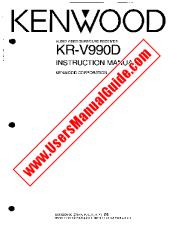 Ver KR-V990D pdf Manual de usuario en inglés (EE. UU.)